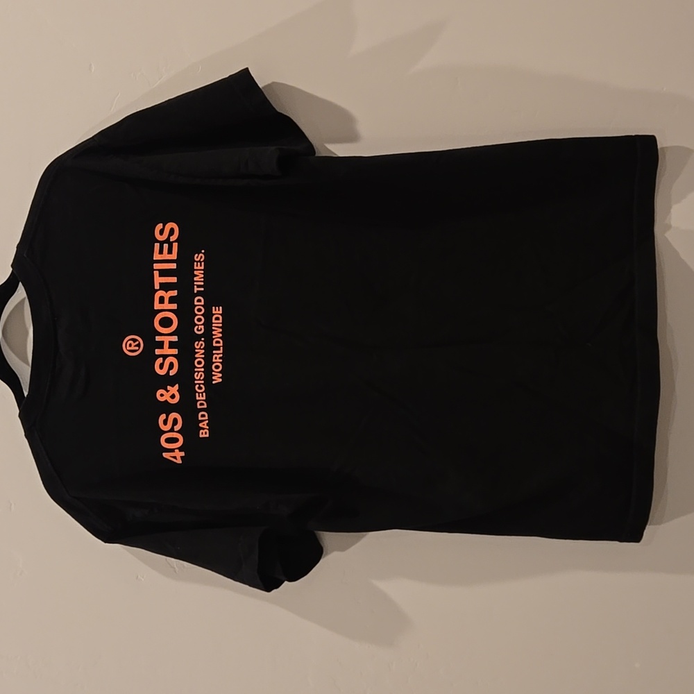 Men's 40s & Shorties Black Graphic Tee Size L - Picture 7 of 7